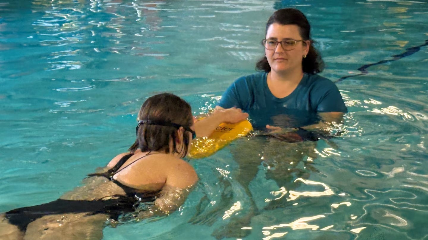 Women in pool
