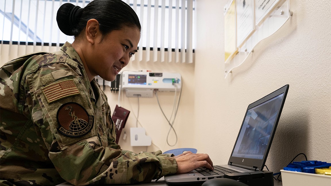Based out of the Gynecology Clinic at Walter Reed National Military Medical Center, the WMTC provides expert care tailored to managing menopause-related symptoms, while also addressing preventive health services and offering educational resources to optimize overall wellness. (U.S. Air Force photo by Joseph Coslett) 