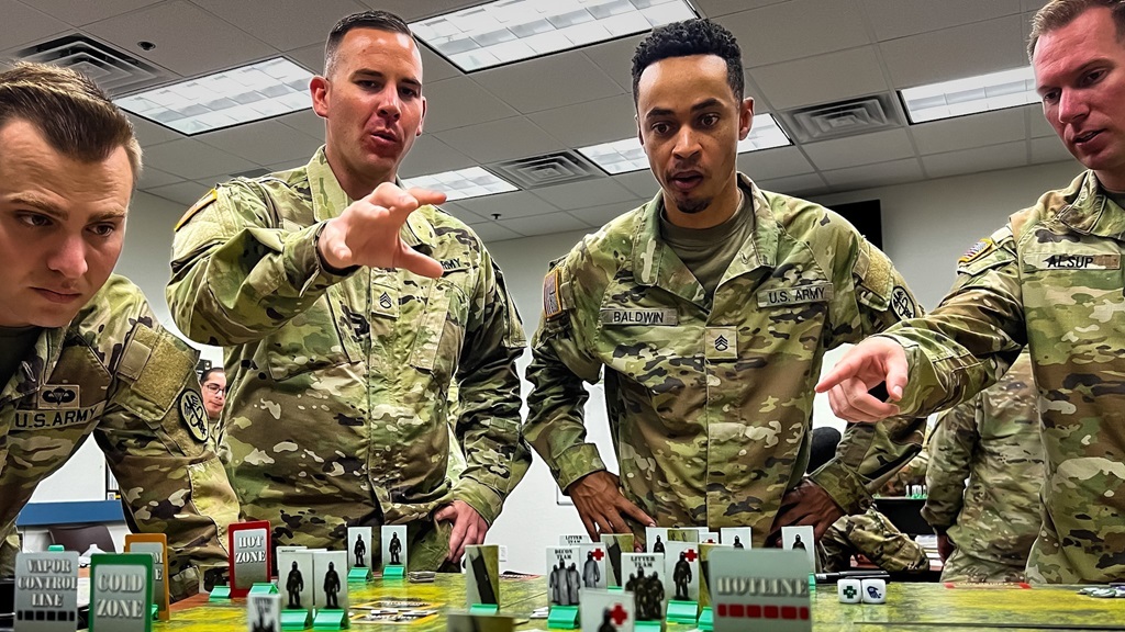 Military personnel attended the MRICD-DEVCOM's Inaugural HHour Training Aids and Tool Kits Introductory Course located at JBSA- Fort Sam Houston, TX at the Army Medical Department Noncommissioned Officers Academy. (U.S. Army photo by Dan Boehm)