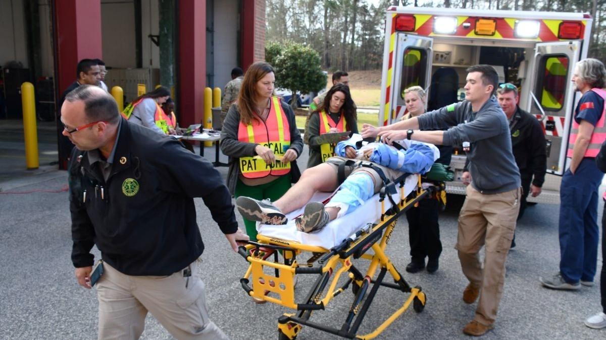 Womack Army Medical Center military and civilian staff tested their emergency response ability by conducting a mass casualty exercise (MASCAL) on March 19.