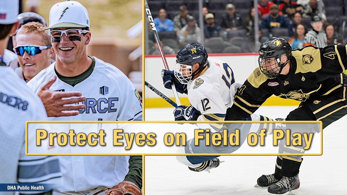 Baseball and hockey players from service academies
