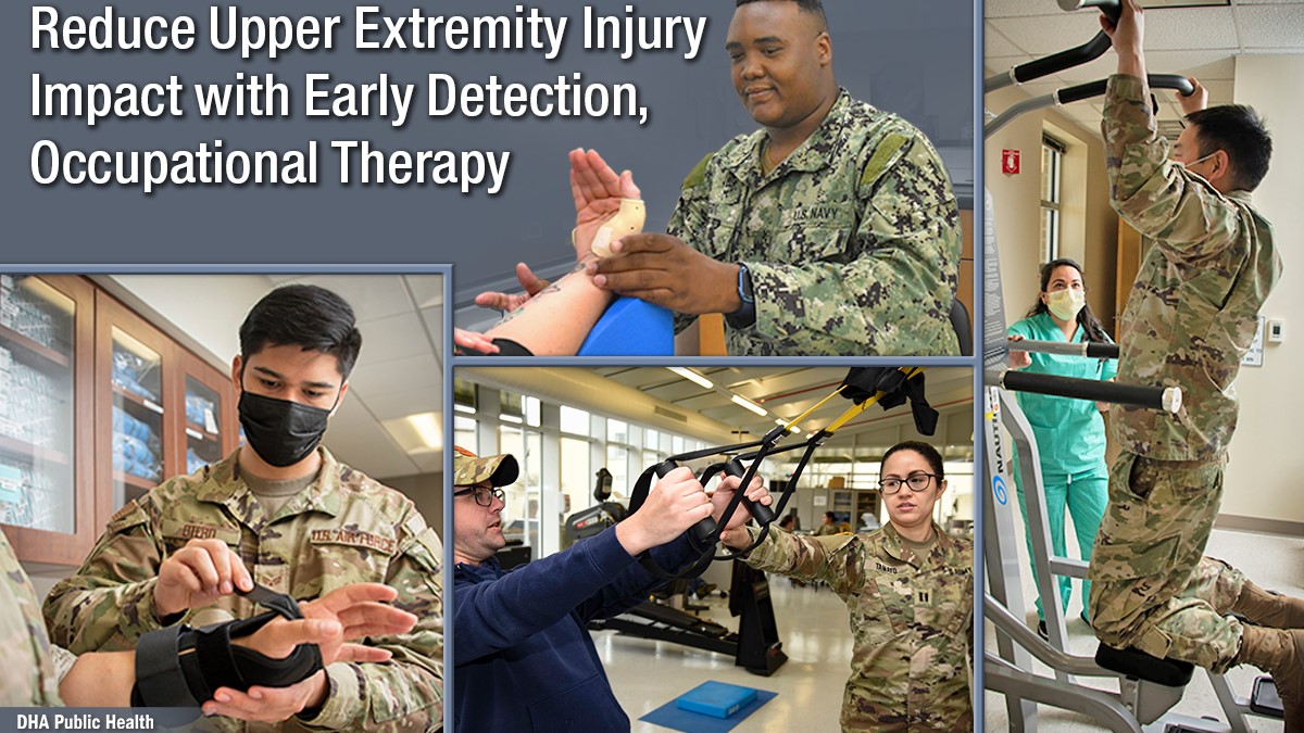 Defense Health Agency-Public Health experts report 69 percent of military injuries are cumulative microtraumatic injuries that result from overuse, which can be attributed to various activities that require repetitive motion such as pushing, pulling, and lifting and can also be impacted by ergonomics, tool use, and the overall strength and condition of a person. Experts say the best way to reduce these types of injuries is to keep them from occurring. (Defense Health Agency-Public Health graphic illustration by Joyce Kopatch).
