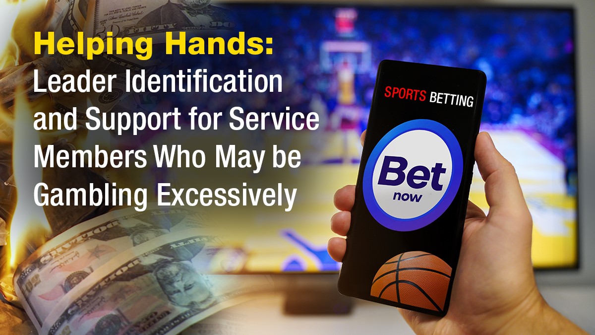 Excessive gambling, also known as problem gambling, is a pattern of behavior that can lead to significant distress and impairment in daily life. Leaders play a key role in identifying those struggling with this issue. (DHA Public Health graphic illustration by Joyce Kopatch)