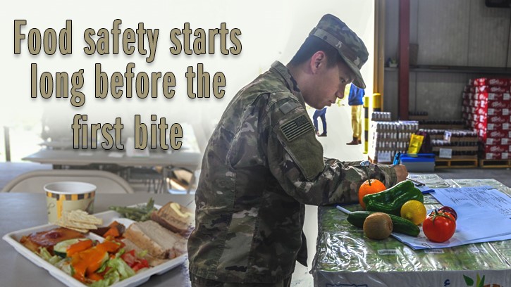 The mission of the Army Veterinary Corps goes beyond taking care of animals. Its expertise plays a vital role in ensuring food safety and public health protection across the Department of Defense. Specialized Medical Detachment (Veterinary Service Support) teams, or MDVSSs, evaluate food safety in the field and at military bases. (Defense Health Agency-Public Health graphic illustration by Michelle Phillips)
