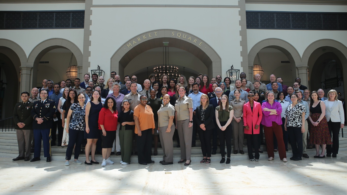 Leaders, scientists, and staff from the Walter Reed Army Institute of Research and its forward directorates WRAIR-AFRIMS, WRAIR-Africa, WRAIR-EME, and WRAIR-West attend MHSRS 2025. Photo taken by Paul Lagasse, staff writer at MRDC.