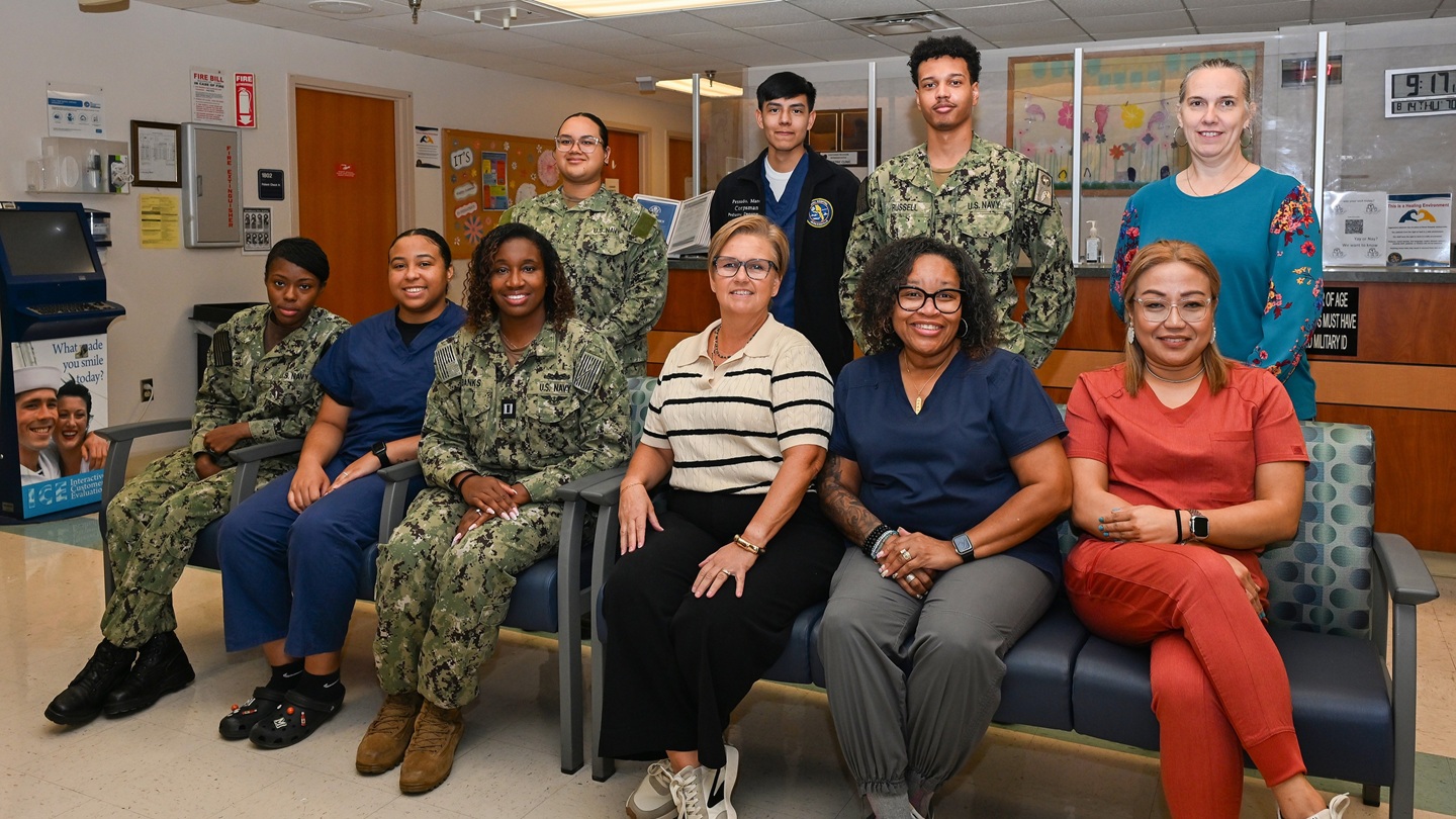 The pediatric staff at Naval Hospital Jacksonville received the Best of the Best Award from the Defense Health Network Atlantic’s Joint Patient Survey for Quarter 2, Fiscal Year 2025, with 96.4 percent beneficiary satisfaction. (U.S. Navy photo by Michael Campbell)