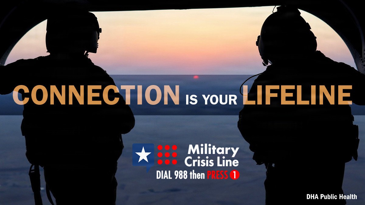 Strong connections with family, peers, and leaders, a clear sense of purpose, effective problem-solving skills, and timely access to physical and mental healthcare significantly strengthen resilience and serve as vital buffers against suicide risk. (Defense Health Agency-Public Health graphic illustration by Rachel Stershic)