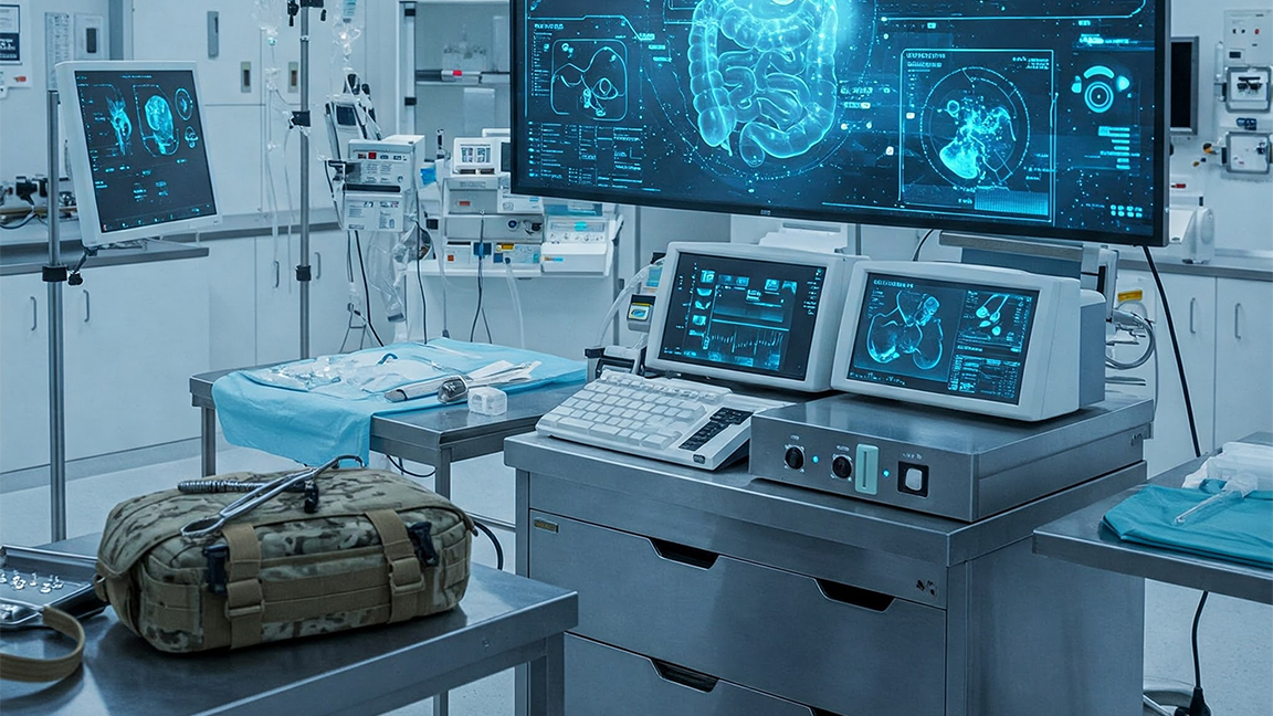 USU first-year medical students are pioneering the use of AI tools to transform their medical education and shape the future of military medicine. (AI-generated image)
