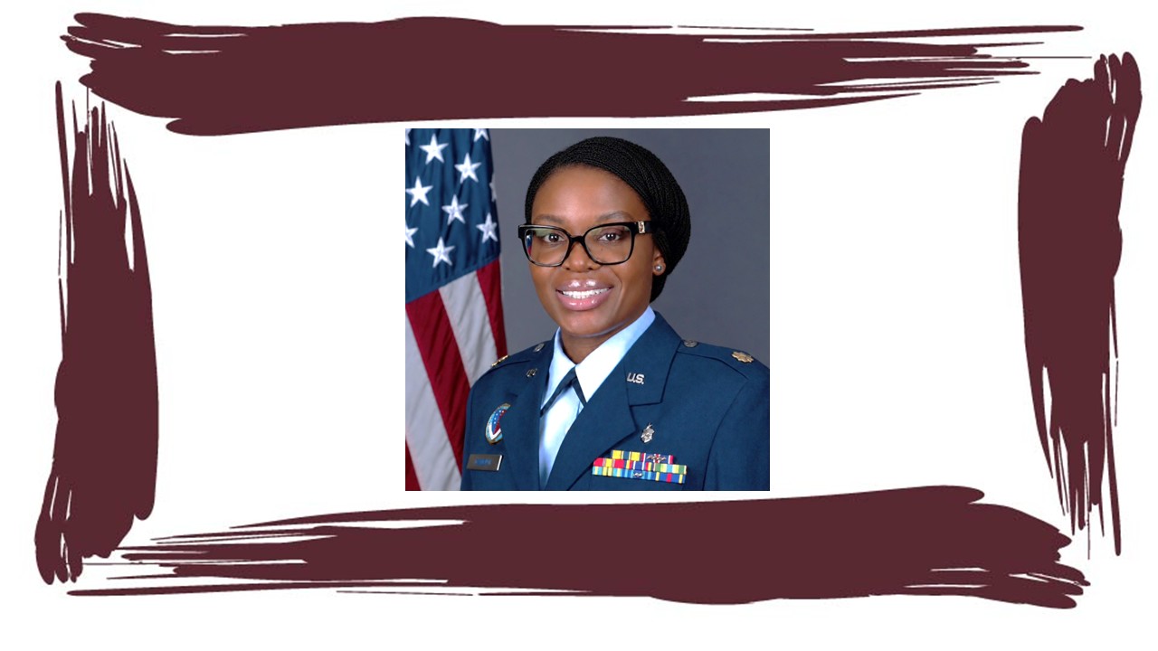 Air Force Maj. Lindamira Nkwenti